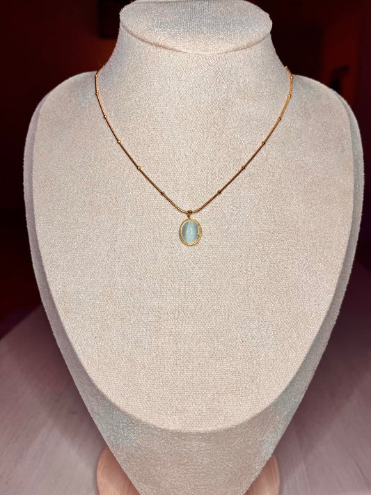 Aqua stone Necklace